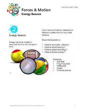 Load image into Gallery viewer, STEMvestigation: FORCES &amp; MOTION Energy Bounce DOWNLOAD
