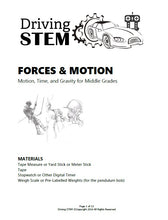 Load image into Gallery viewer, STEMvestigation: FORCES &amp; MOTION Pendulum Problems DOWNLOAD
