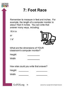Mindbugs Activities:  Tape Measure Activity Guide DOWNLOAD
