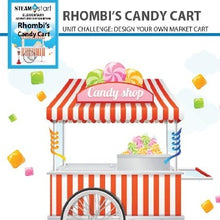 Load image into Gallery viewer, Rhombi&#39;s Candy Cart cover with mobile cart
