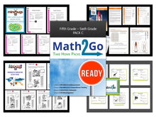 Load image into Gallery viewer, Math2Go Take Home Packs Grades 5-6 DOWNLOAD
