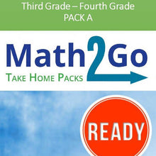 Load image into Gallery viewer, Math2Go Take Home Packs Grades 3-4 DOWNLOAD

